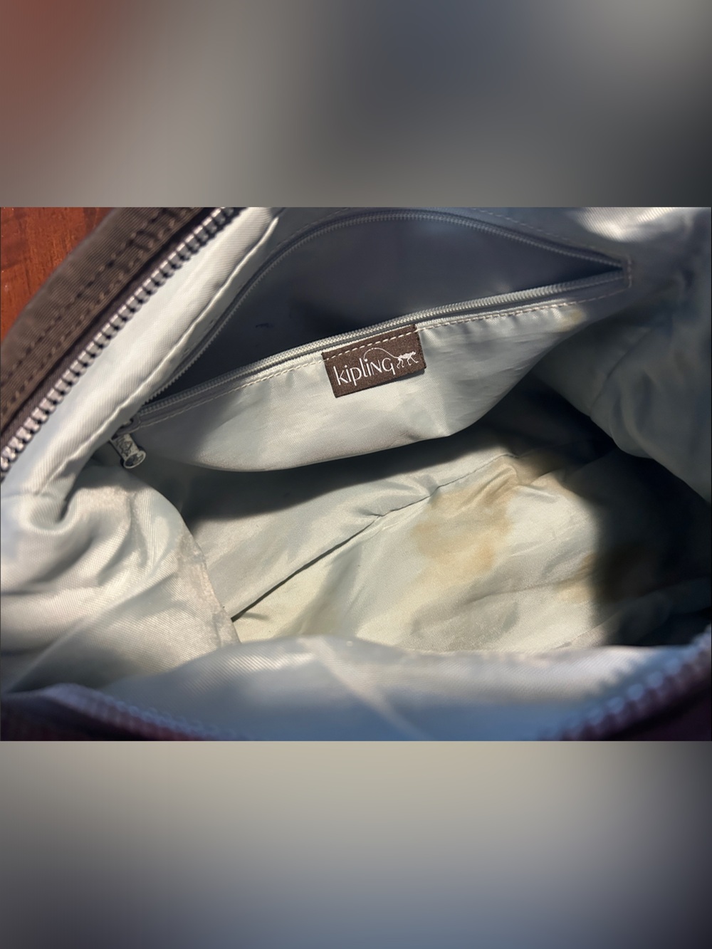 Kipling Chocolate Brown Crossbody Bag with signature Monkey Keychain - Picture 11 of 11